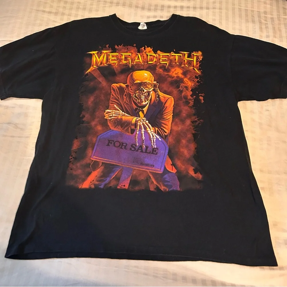 Megadeath Peace Sells Twenty Fifth Anniversary 1986-2011 Tour T-Shitt - Picture 1 of 7